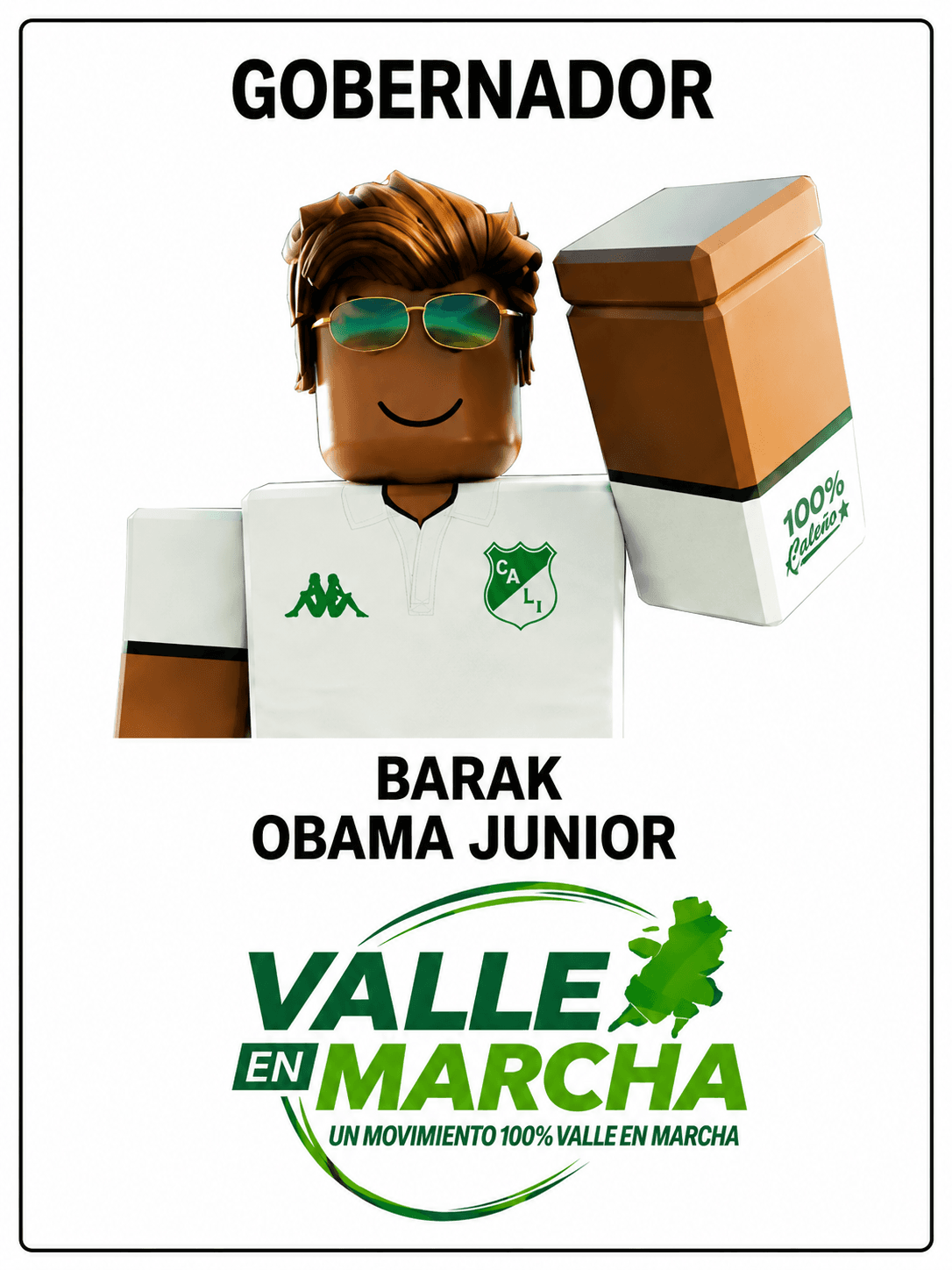 Tarjeta de Barak Obama Junior