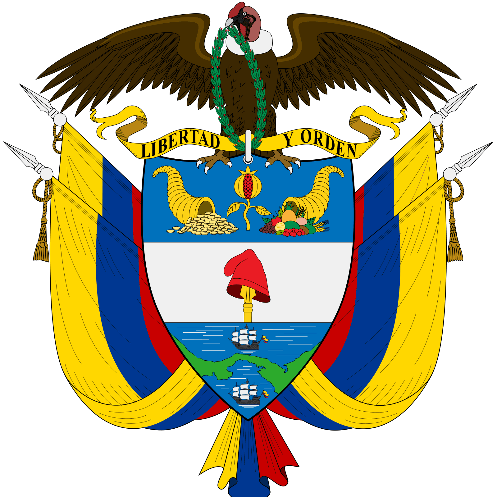 Escudo institucional de Colombia